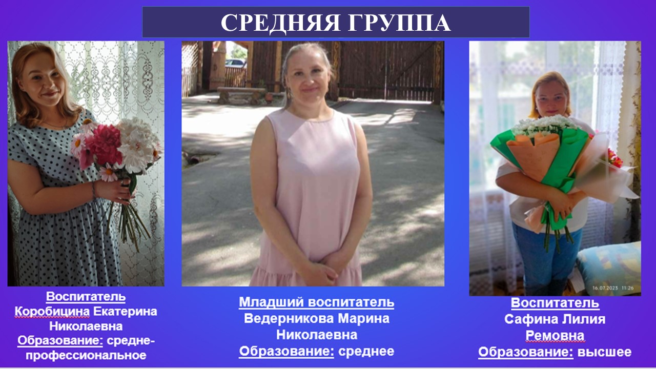 СРЕДНЯЯ ГРУППА